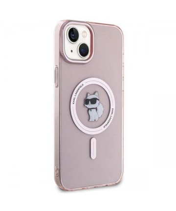 Karl Lagerfeld IML Choupette MagSafe case for iPhone 15 Plus - pink