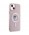 Karl Lagerfeld IML Choupette MagSafe case for iPhone 15 Plus - pink