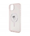 Karl Lagerfeld IML Choupette MagSafe case for iPhone 15 Plus - pink