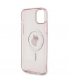 Karl Lagerfeld IML Choupette MagSafe case for iPhone 15 Plus - pink