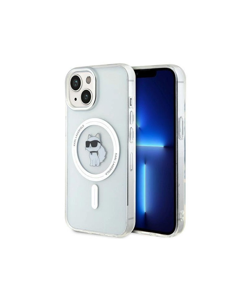 Karl Lagerfeld IML Choupette MagSafe case for iPhone 15 - transparent