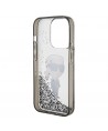 Karl Lagerfeld Liquid Glitter Ikonik case for iPhone 15 Pro - transparent