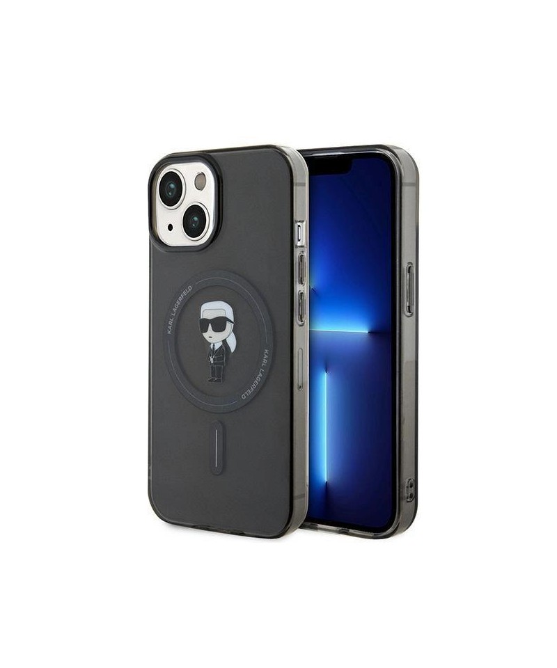 Karl Lagerfeld IML Ikonik MagSafe case for iPhone 15 - black