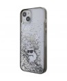 Karl Lagerfeld Liquid Glitter Choupette case for iPhone 15 Plus - transparent