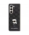 Karl Lagerfeld Saffiano Monogram Ikonik Pin case for Samsung Galaxy Z Fold 5 - black