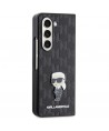 Karl Lagerfeld Saffiano Monogram Ikonik Pin case for Samsung Galaxy Z Fold 5 - black