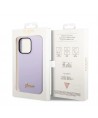 Guess GUHCP14LSLSMU iPhone 14 Pro 6.1" purple/purple hard case Silicone Vintage Gold Logo