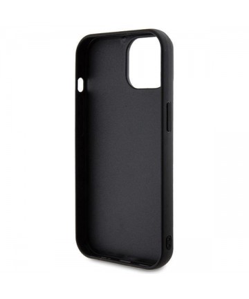 Guess Quilted Metal Logo case for iPhone 15 - black
