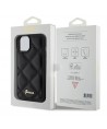 Guess Quilted Metal Logo case for iPhone 15 - black