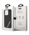 Karl Lagerfeld 3D Rubber Multi Logo case for iPhone 15 Pro - black