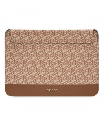 Guess GCube Stripes case for a 16" laptop - brown