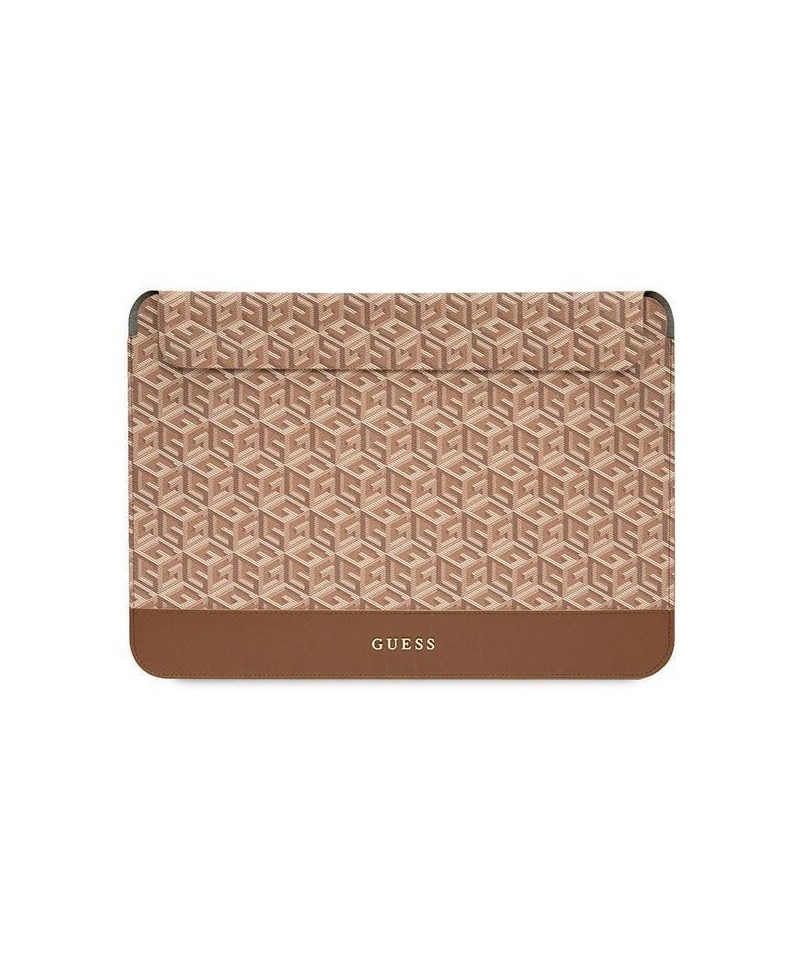 Guess GCube Stripes case for a 16" laptop - brown