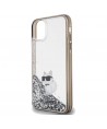 Karl Lagerfeld Liquid Glitter Choupette case for iPhone 11 / Xr - transparent