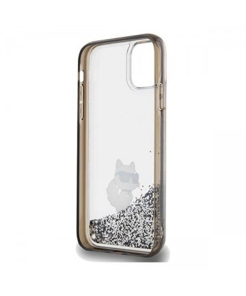 Karl Lagerfeld Liquid Glitter Choupette case for iPhone 11 / Xr - transparent