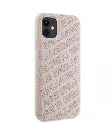 Karl Lagerfeld Quilted K Pattern case for iPhone 11 / Xr - pink