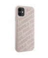 Karl Lagerfeld Quilted K Pattern case for iPhone 11 / Xr - pink