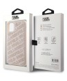 Karl Lagerfeld Quilted K Pattern case for iPhone 11 / Xr - pink