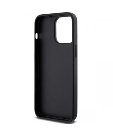 Karl Lagerfeld Gripstand Saffiano Choupette Pins Case for iPhone 13 Pro / 13 - Black