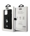 Karl Lagerfeld Gripstand Saffiano Choupette Pins Case for iPhone 13 Pro / 13 - Black