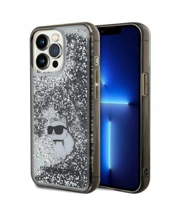 Karl Lagerfeld Liquid Glitter Choupette case for iPhone 13 Pro / 13 - transparent