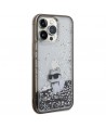 Karl Lagerfeld Liquid Glitter Choupette case for iPhone 13 Pro Max - transparent