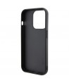Karl Lagerfeld Gripstand Saffiano Karl&Choupette Pins case for iPhone 14 Pro - black