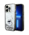 Karl Lagerfeld Liquid Glitter Choupette case for iPhone 14 Pro - transparent