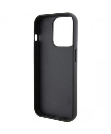 Karl Lagerfeld Gripstand Saffiano Choupette Pins case for iPhone 14 Pro Max - black