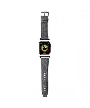 Karl Lagerfeld Saffiano Monogram strap for Apple Watch 38/40/41mm - silver