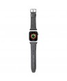 Karl Lagerfeld Saffiano Monogram strap for Apple Watch 38/40/41mm - silver