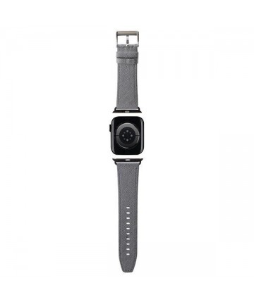 Karl Lagerfeld Saffiano Monogram strap for Apple Watch 38/40/41mm - silver