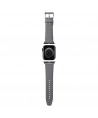 Karl Lagerfeld Saffiano Monogram strap for Apple Watch 38/40/41mm - silver