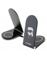 Karl Lagerfeld Ikonik MagSafe 15W inductive charger, foldable 2in1 - black