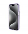 Guess Ring Stand Script Glitter MagSafe case for iPhone 14 Pro - purple