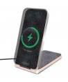 Guess 4G Pattern MagSafe foldable 2in1 15W inductive charger - black