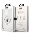 Karl Lagerfeld Ring Stand Karl&Choupette MagSafe case for iPhone 13 Pro / 13 - white