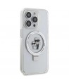 Karl Lagerfeld Ring Stand Karl&Choupette MagSafe case for iPhone 13 Pro Max - white