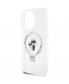 Karl Lagerfeld Ring Stand Karl&Choupette MagSafe case for iPhone 13 Pro Max - white