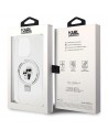 Karl Lagerfeld Ring Stand Karl&Choupette MagSafe case for iPhone 13 Pro Max - white