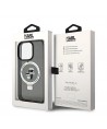Karl Lagerfeld Ring Stand Karl&Choupette MagSafe case for iPhone 14 Pro - black