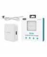 Choetech PD8008 100W GaN fast charger 2x USB-A / 2x USB-C - white