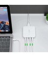 Choetech PD8008 100W GaN fast charger 2x USB-A / 2x USB-C - white