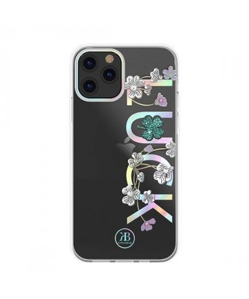 Kingxbar Lucky Series case decorated with original Swarovski crystals iPhone 12 mini transparent (Luck)