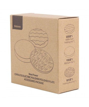Baseus set of accessories for the cordless polishing machine CRDLQ-B01 3 pcs. (CRDLQ-C01)