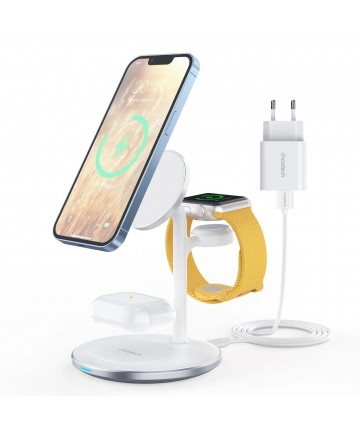 Choetech T585-F 3in1 inductive charging station iPhone 12/13, AirPods Pro, Apple Watch white