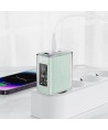 Acefast charger GaN 65W 3 ports (1xUSB, 2xUSB C) gray (A45)