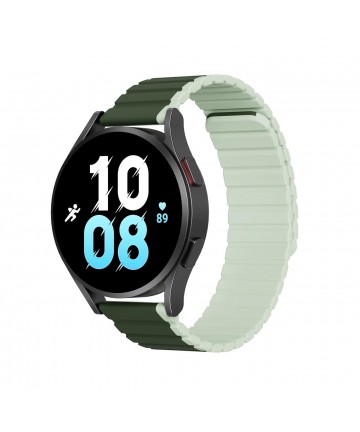 Universal Magnetic Samsung Galaxy Watch 3 45mm / S3 / Huawei Watch Ultimate / GT3 SE 46mm Dux Ducis Strap (22mm LD Version) - Green