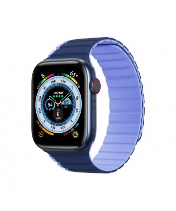 Magnetic Apple Watch SE, 9, 8, 7, 6, 5, 4, 3, 2, 1 (41, 40, 38 mm) Dux Ducis Strap (LD Version) - blue