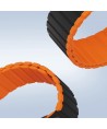 Magnetic Apple Watch SE, 9, 8, 7, 6, 5, 4, 3, 2, 1 (41, 40, 38 mm) Dux Ducis Strap (LD Version) - black and orange