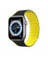 Magnetic Apple Watch SE, 9, 8, 7, 6, 5, 4, 3, 2, 1 (41, 40, 38 mm) Dux Ducis Strap (LD Version) - black and yellow